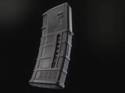  M4 AR15 MAGPUL PMAG Gen 3 30rd - Lowpoly PBR Magazine Low-poly 3D model