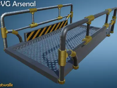 Catwalk bvc arsenal Low-poly 3D model