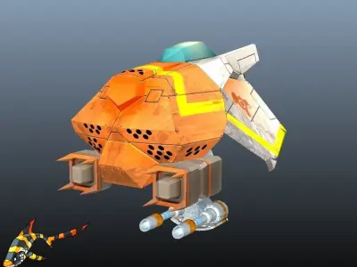 Advanced Scoutship Low-poly 3D model