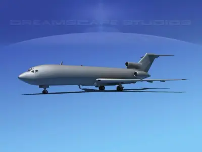 Boeing 727-200 Base Model 3D model