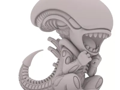Alien Kreatur Chibi  Alien Creature Chibi  Baby Alien   3D print model