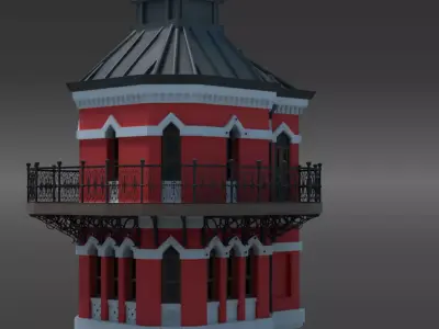 Clock Tower Classic Building Free 3D model