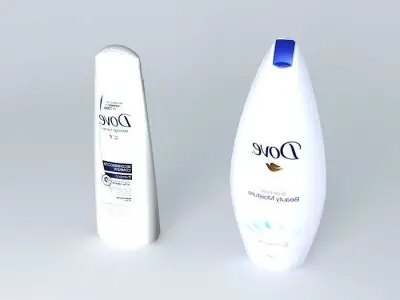 Where two bottles Free 3D model