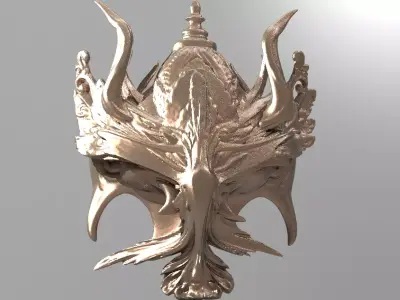 War God Baroque Mask 8 3D model