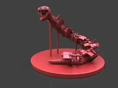 Snake From Outer Space Free 3D print model