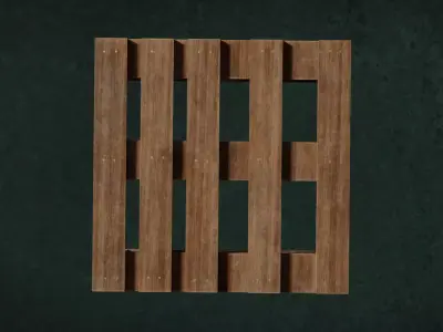 Pallets Wood Series Fiber Relics Content Group3 N6 - 10 PR02 3D model