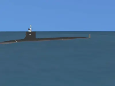 Virginia Class SSN 774 USS Virginia 3D model