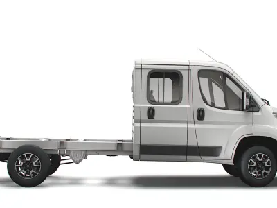 Vauxhall Movano Chassis Truck Crew Cab 4035 WB 2022 3D model