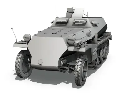 SDKFZ 250 - German Halftruck 3D model