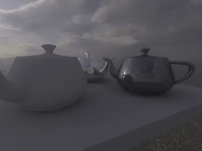 HDR - Flying High Above The City 3D model