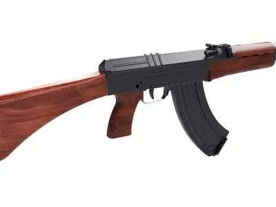 VZ-58 Assault Rifle with Inner Workings 3D model