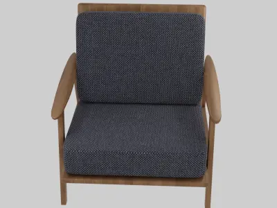 Wooden minimalist chair Free 3D model