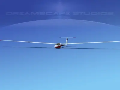 Schleicher ASW 22 Sailplane V02 3D model