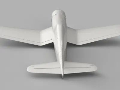 F4 Corsair for aeromodelling 3D model