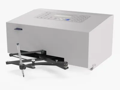 Mechanical Signature Reproduction Device White Rigged 3D model
