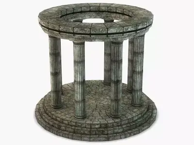 Stone Oracle Temple 3D model