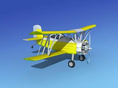 Grumman G-164 AgCat V02 3D model