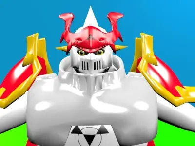 Dukemon shield Low-poly 3D model