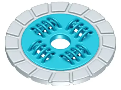 Toddler Clutch Plate Toy 3D model