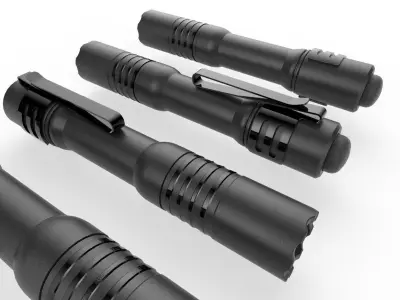 Flashlight M3 Low-poly 3D model