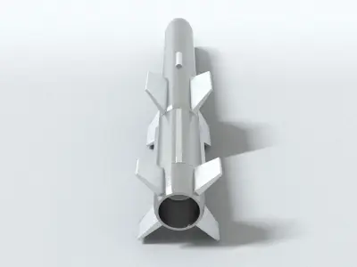 laos Game Missile Low-poly 3D model