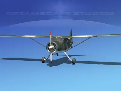Dehaviland DH-2 Beaver US Army 3 3D model