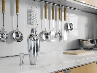  Martini Shaker Model, Silver 