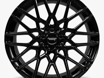 American Racing AR927 Barrage Wheel Satin Black Mustang 3D model