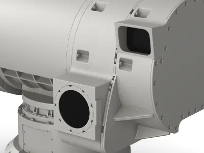 Directed Energy Weapon Station Grey 3D model