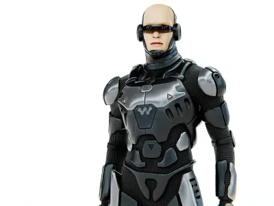 MECHA SOLDIER-C Rigged for Unreal Engine - Unity - MIXAMO  3D model