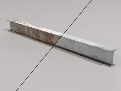 Metal Girder - Low-Poly PBR Low-poly 3D model