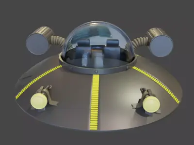 Ricks Flying Saucer Toy Free 3D print model