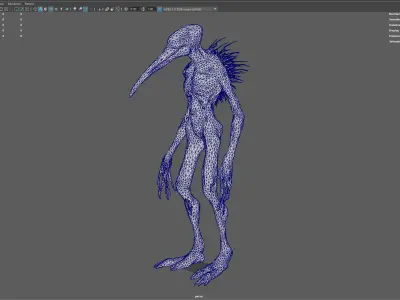 Horror 3D Character ready for Game and Animation Low-poly 3D model