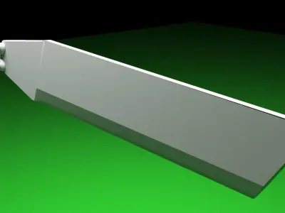 heli blade  Low-poly 3D model