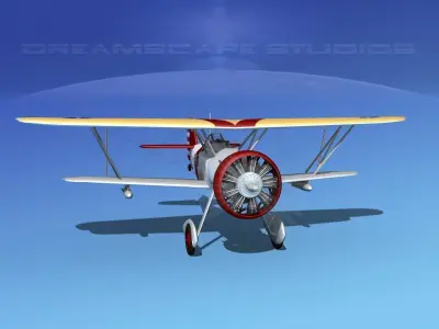 Curtiss F-11-C2 Goshawk V06 3D model