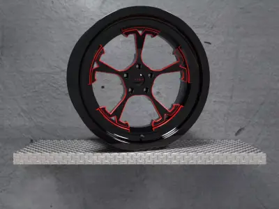 Tesla Wheel Free 3D model