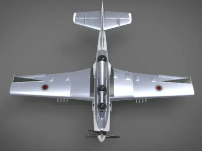 Royal Navy Fairey Gannet AS 3D model