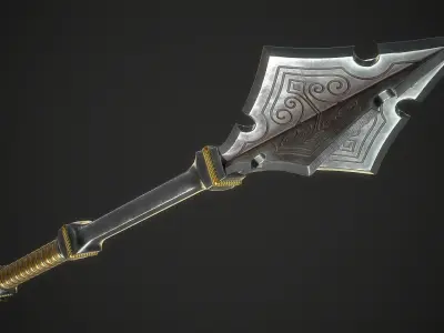 Mace 17 Low-poly 3D model