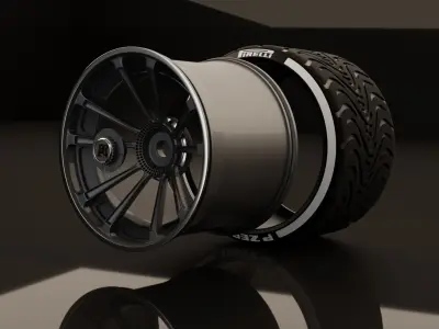 JRC RACING 2 Limited Edition With PIRELLI Tire 3D model