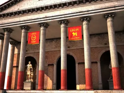 Ancient Rome Building Low-poly 3D model
