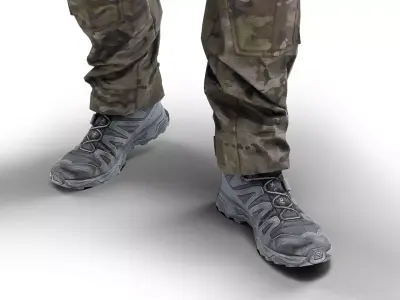 SALOMON X ULTRA 4 BOOTS Low-poly 3D model