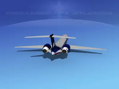 McDonnell Douglas MD-90 Aero Mexico 3D model