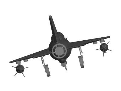 mig 21 jet aircraft 3D model