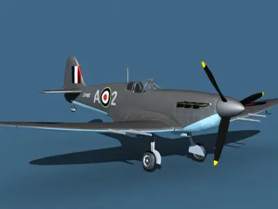 Supermarine Spitfire MkVI V04 3D model