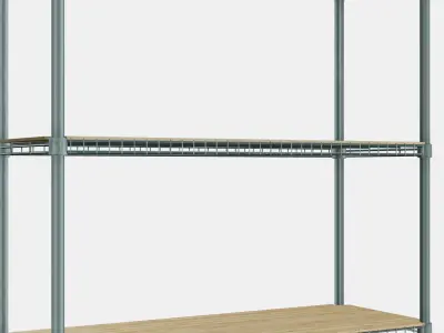 OMAR 1 shelf section 2 Low-poly 3D model