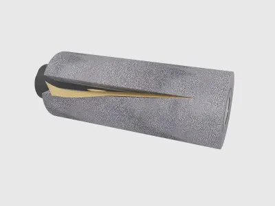 Pipe insulation 3D model