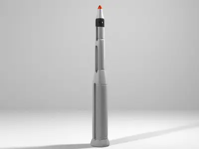 Rocket Missile - Minuteman 3D model