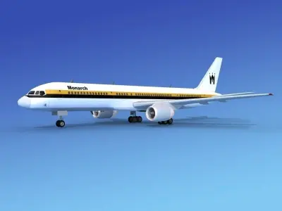 Boeing 757-200 Monarch 1 3D model