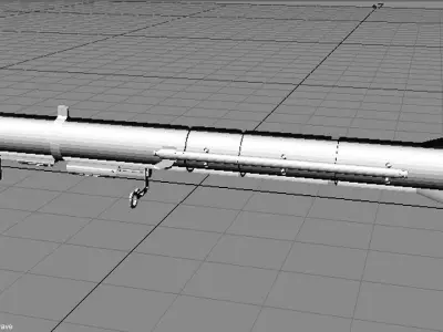Rocket Launcher - Shoulder-fired - AT-4 3D model