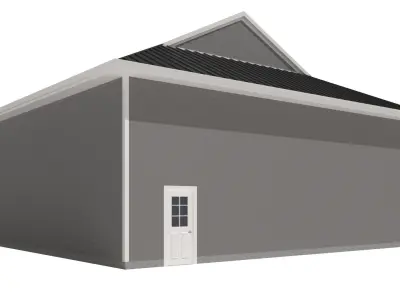 Garage-008 Low Poly 3D model